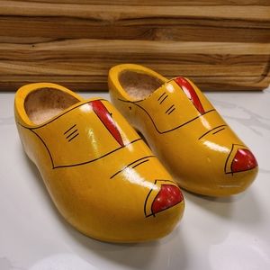 Vintage Wooden Clogs Wooden Shoes